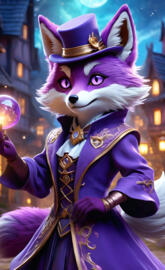 Purp Fox magician