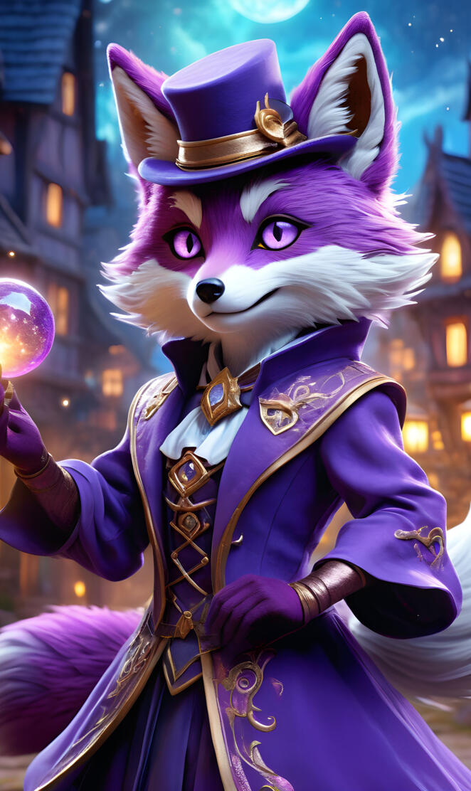 Purp Fox magician