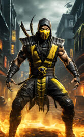 creating a wallpaper featuring Scorpion