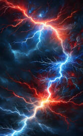 Close-Up Of A Lightning Storm