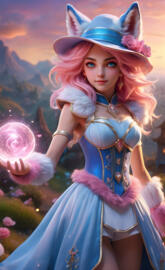 Rosa Fox magician Girl