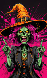 Angry Zombie Witch