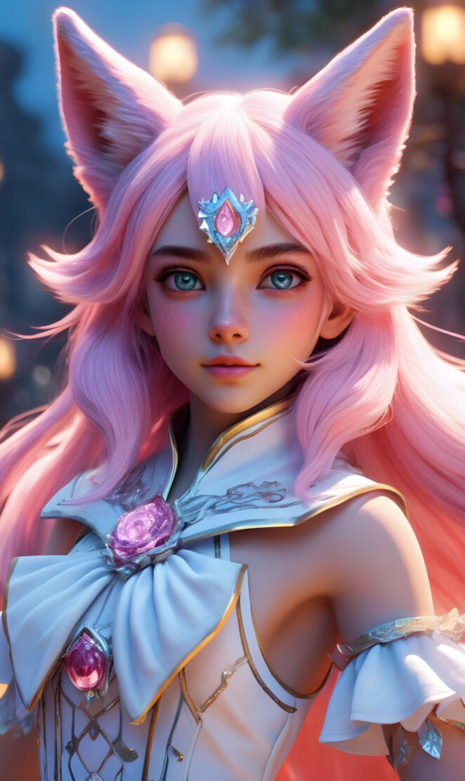 Stunning Rosa Fox magician Girl