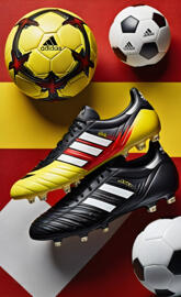 a football ball and a shoe