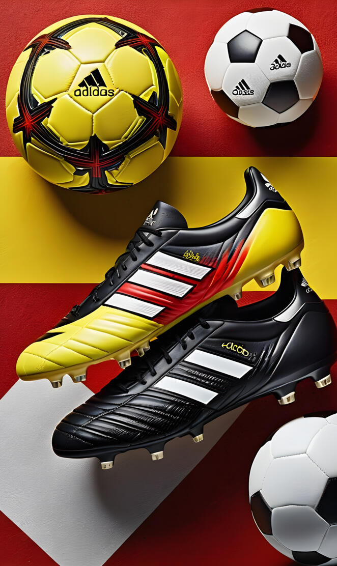 a football ball and a shoe