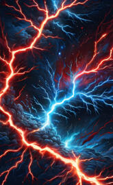 A Close-Up Of A Lightning Storm