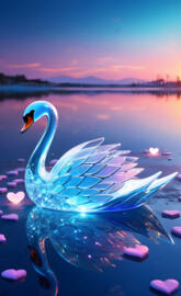 a blue rubber duck floating on water