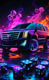 a car parked on a stage