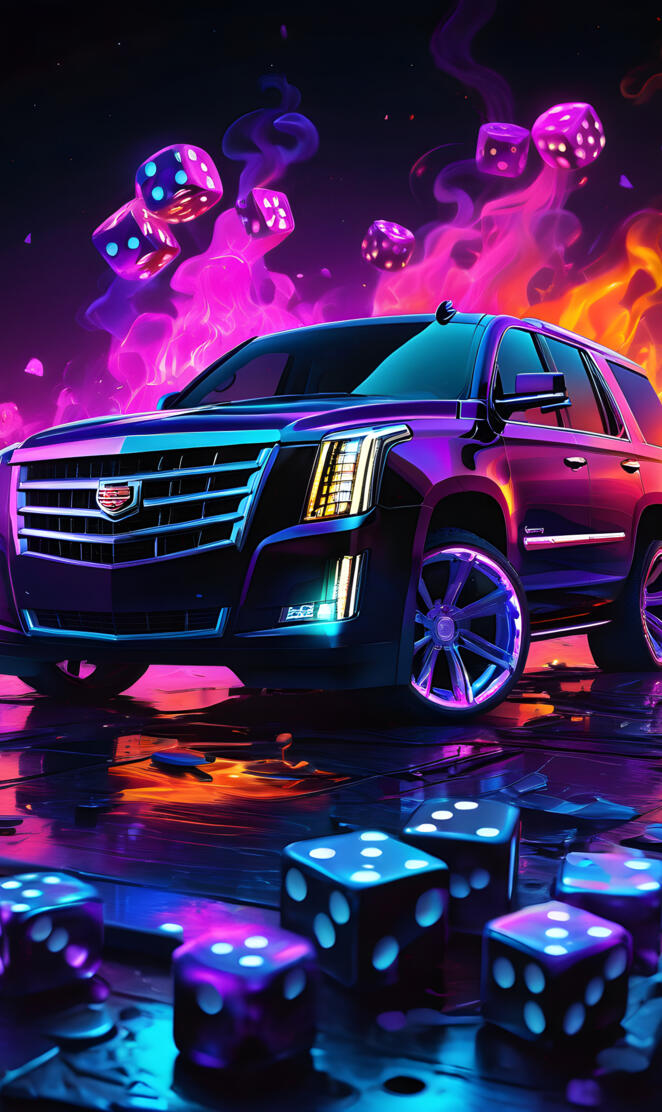 a car parked on a stage