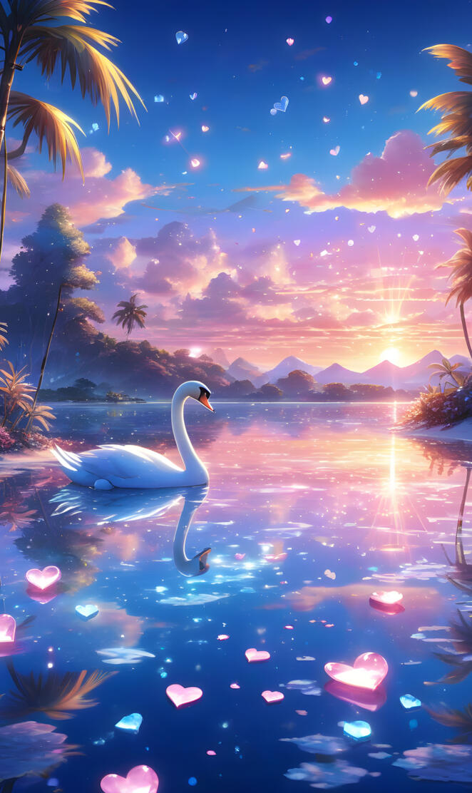 a swan swimming in water