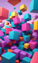 colorful cubes