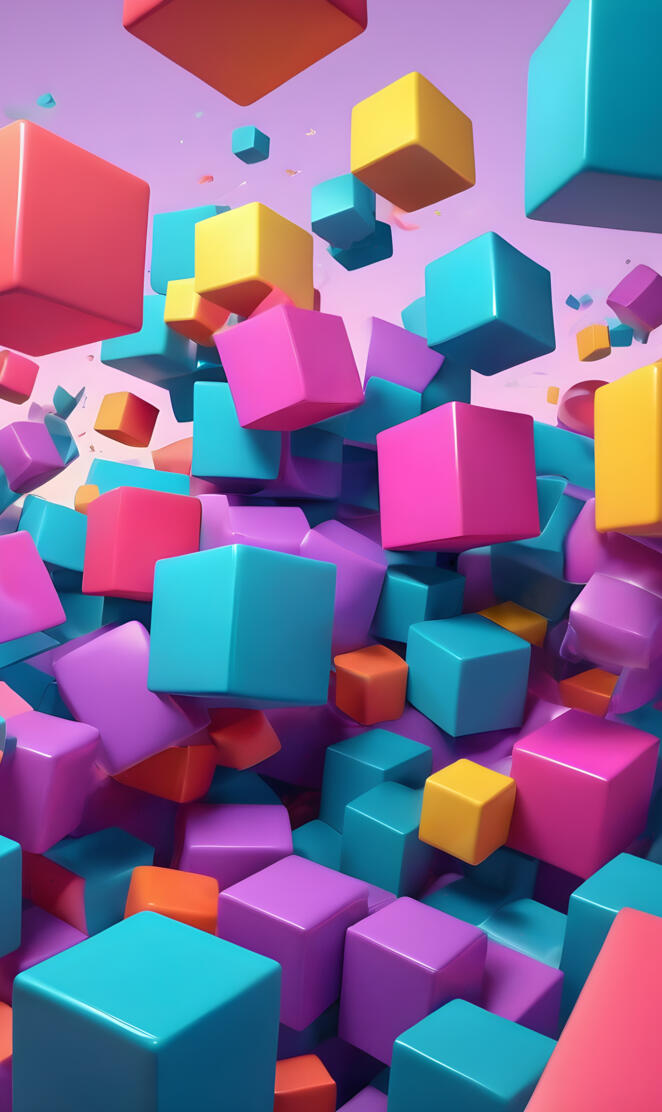 colorful cubes