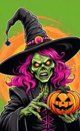 Angry Zombie Witch