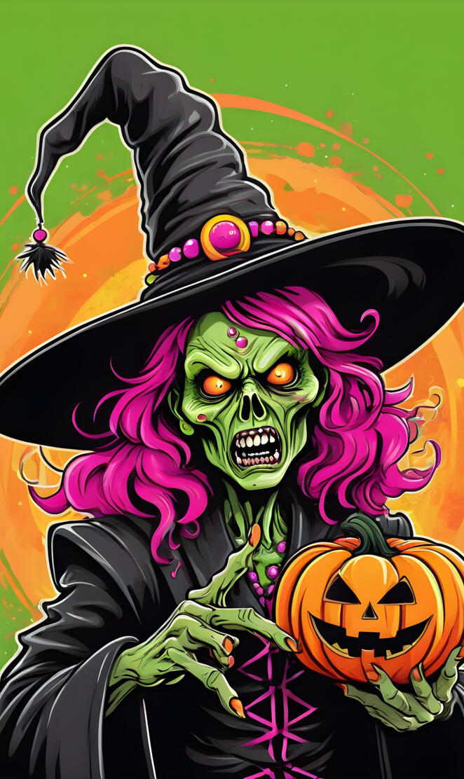 Angry Zombie Witch
