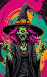 Angry Zombie Witch