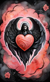 a red and black tattoo