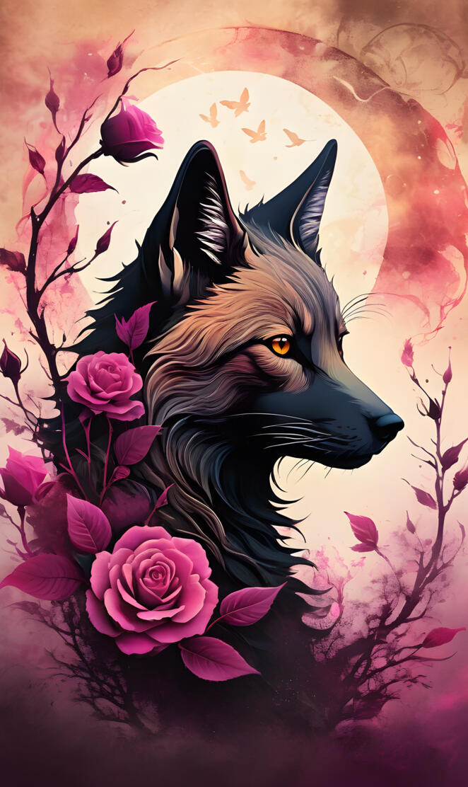 Magenta fox