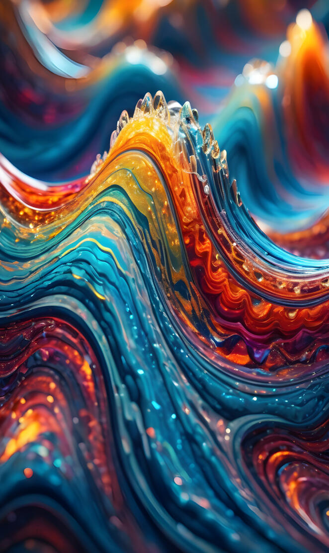colorful waves