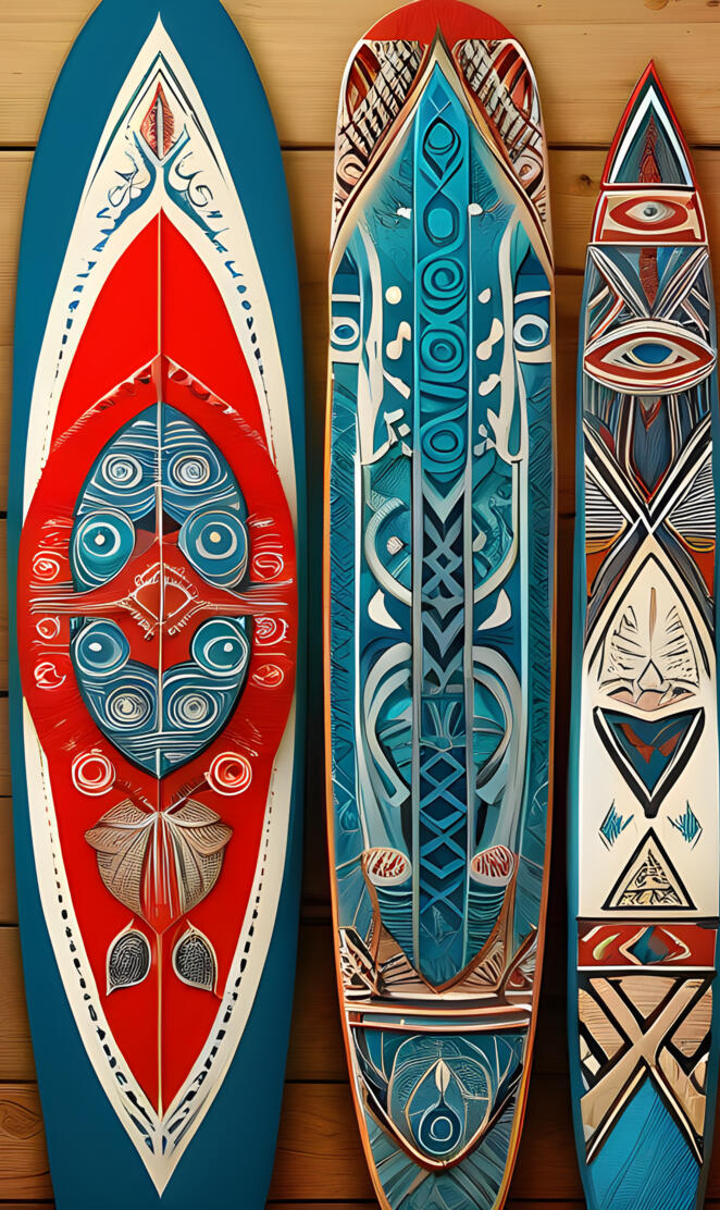 colorful surfboards