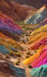 Colorful desert
