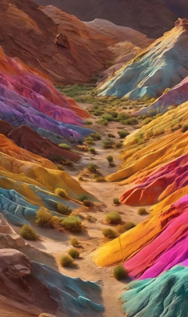 Colorful desert