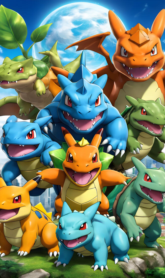 mixed variations of Pokemon