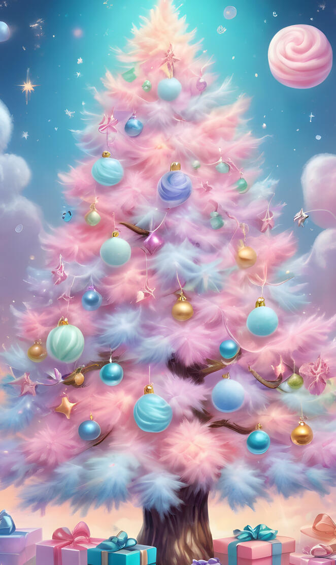Feathery Christmas tree