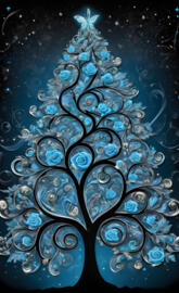 Blue Rose Christmas tree 🎄