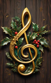 Christmas Treble Clef