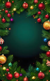 a christmas tree decorated with ornaments