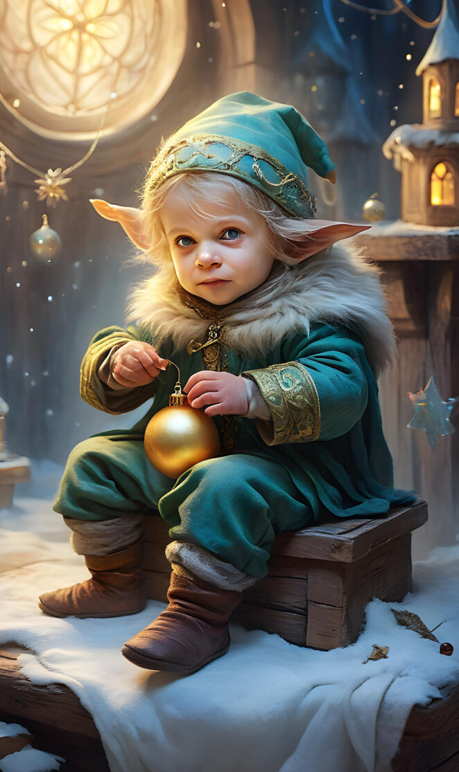 a child sitting on a statue