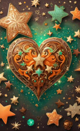 a rug with stars and a star