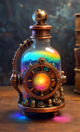 a metal object with a round top