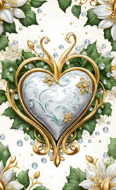 a decorative plate with flowers