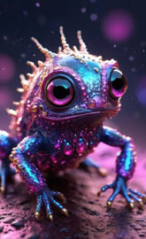 Squigat Embellished Dart Frog