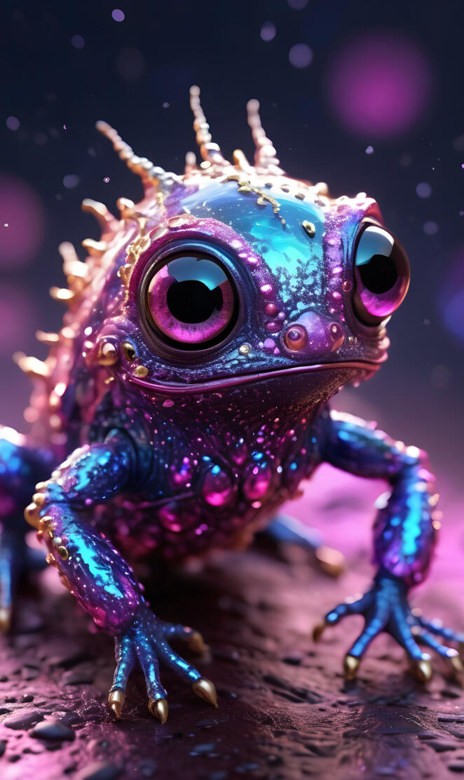 Squigat Embellished Dart Frog