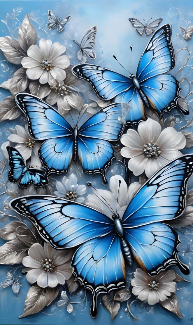 a group of butterflies