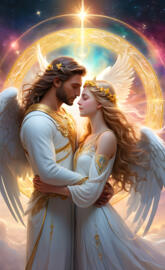Seraphim, Cherubim, Ophanim, angels, loving and gentle, couple, loving