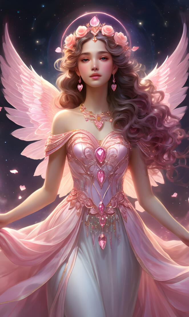 angel, beautiful_angel, morganite_pink, Kunzite_pink,