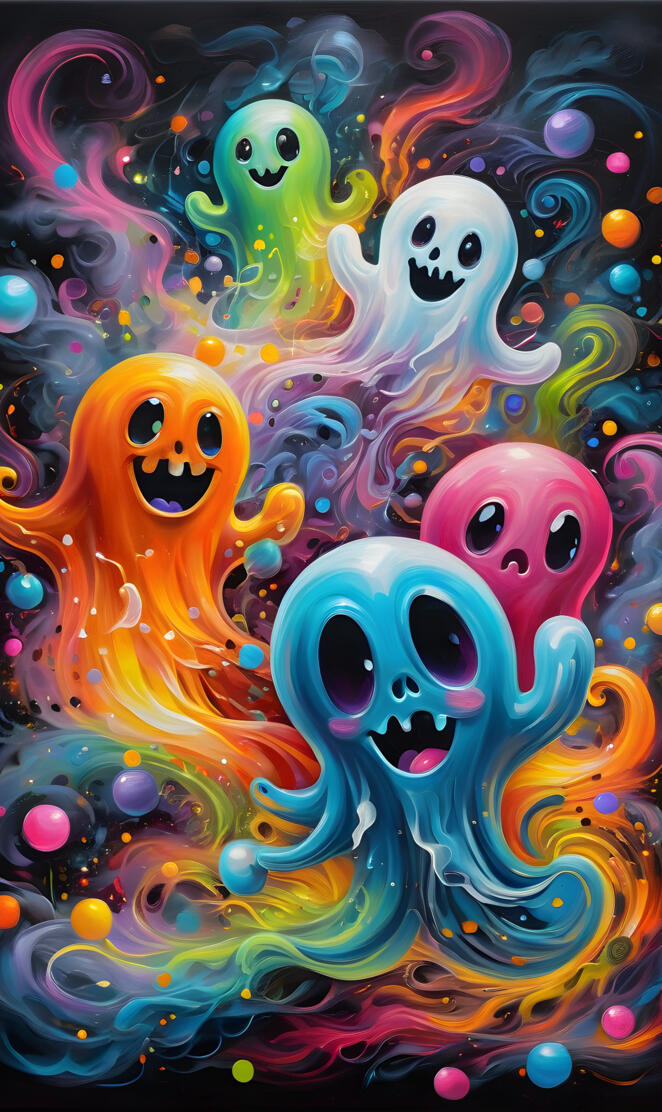 art of a group of people