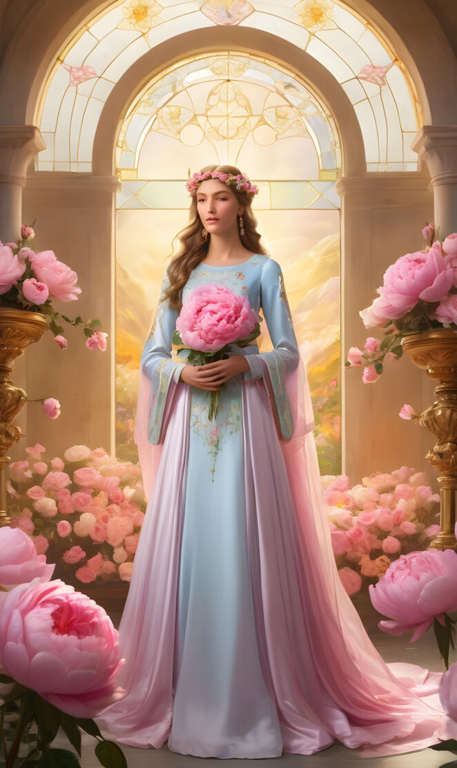 Lady Synergy w/ flowers, because JESUS is coming