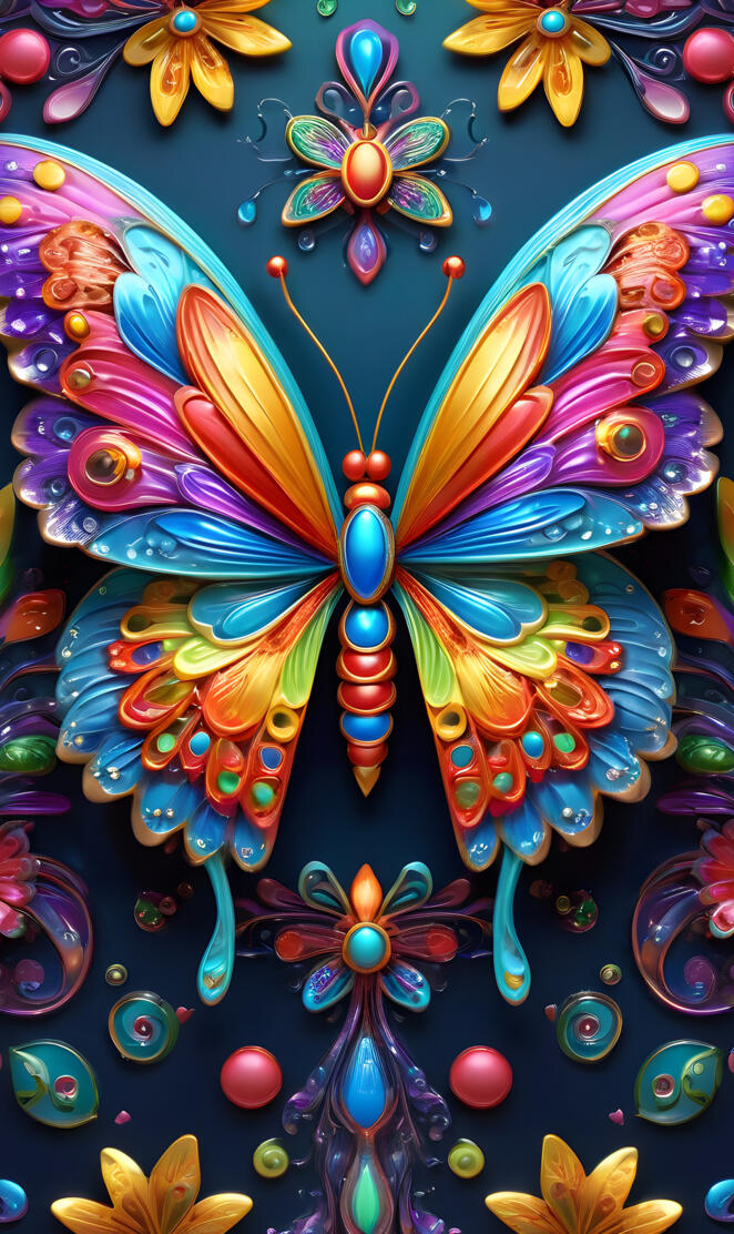 a colorful art piece