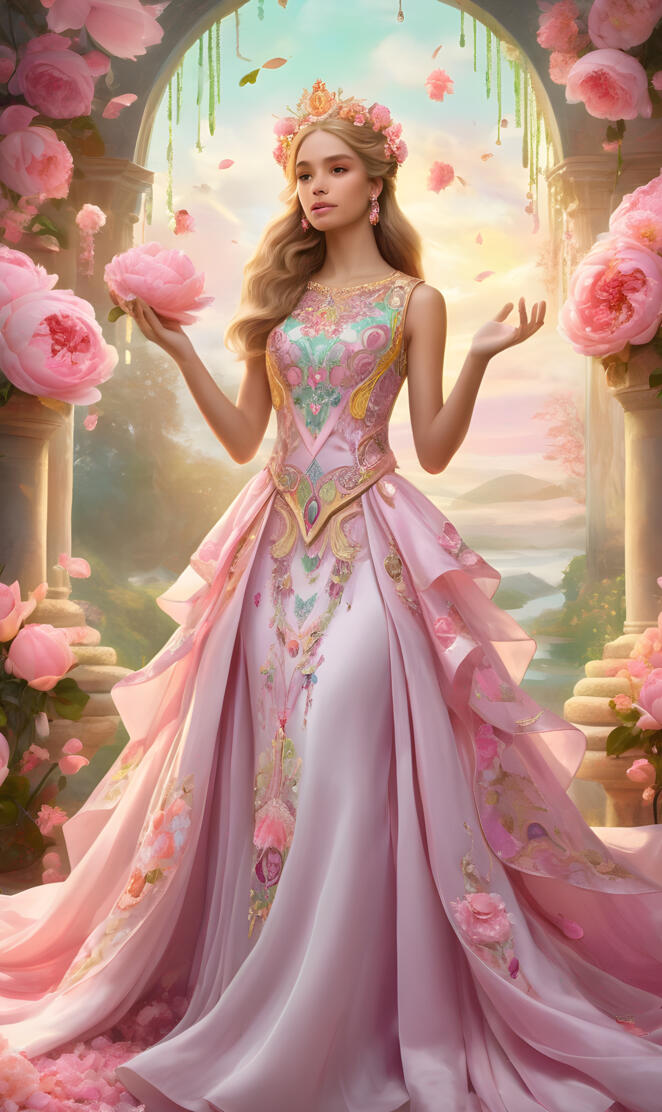 Lady Synergy w/flower, praying and repenting, cause JESUS is coming