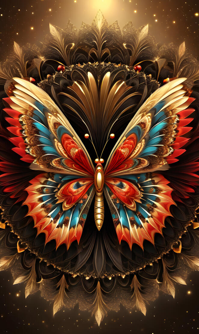 Autumn Colored Butterflies