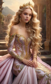 lady stunning, loving and gentle with folded hands