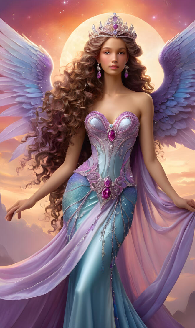 lady Montana, loving and gentle, Angel with silken wings