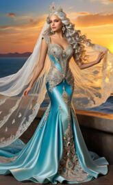 beautiful platinum Lady and Queen