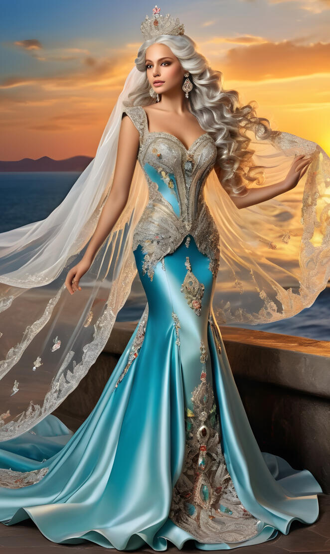 beautiful platinum Lady and Queen