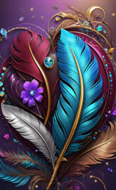 Feather's & a Flower 
Fm610🌺