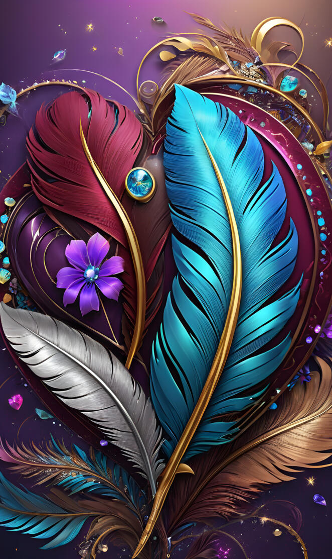 Feather's & a Flower 
Fm610🌺